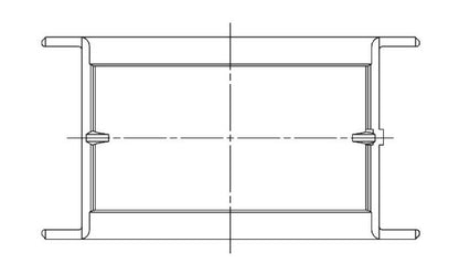 ACL 5M429HC-01 Chevy 265/283/302/327 .001 Oversized Main Bearing Set - CT-1 Coated