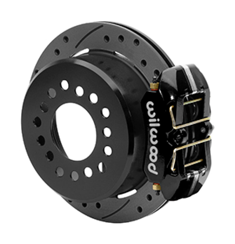 Wilwood Small Ford 11 in. Forged Dynapro Low-Profile Rear Parking Brake Kit (Drilled & Slotted) Wilwood