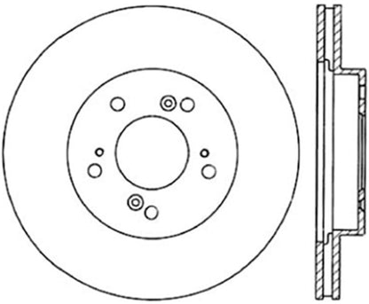 StopTech 97-01 Acura Integra Cryo Slotted Front Right Sport Brake Rotor Stoptech