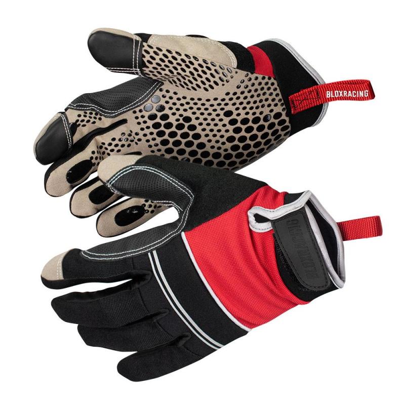 BLOX Racing Logo Mechanics Gloves Large BLOX Racing