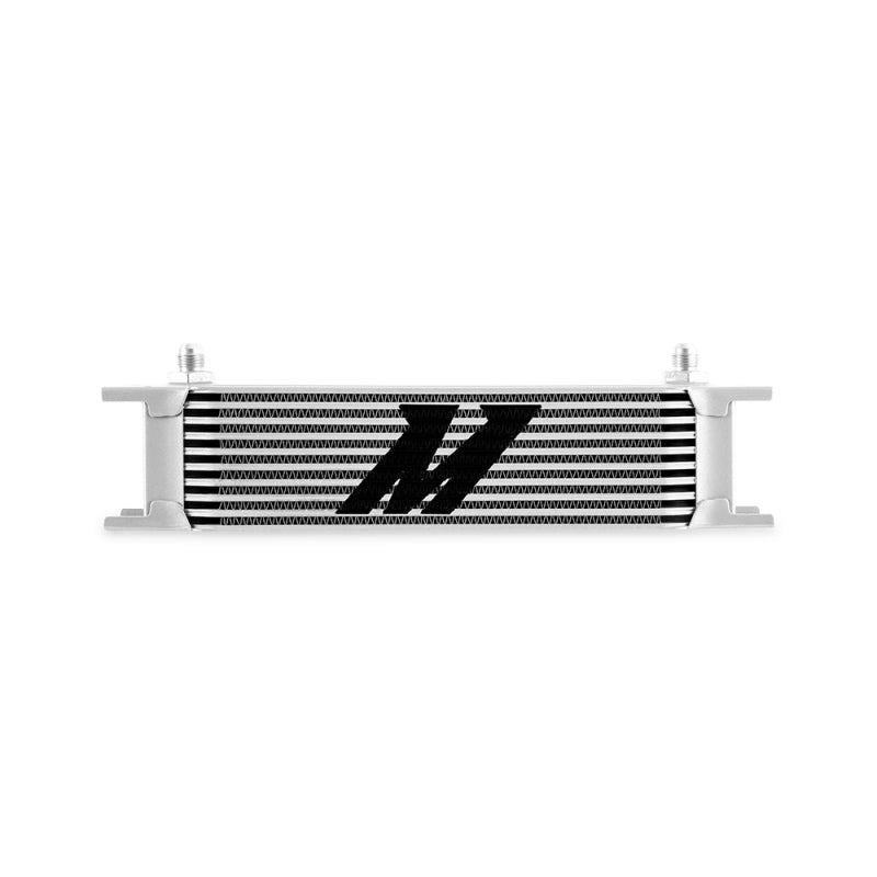 Mishimoto Universal -6AN 10 Row Oil Cooler - Silver - eliteracefab.com
