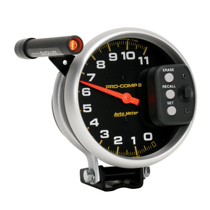 Autometer 5 inch 11000 RPM Single Range w/ Pro-Comp 2 & Memory Tachometer 6857
