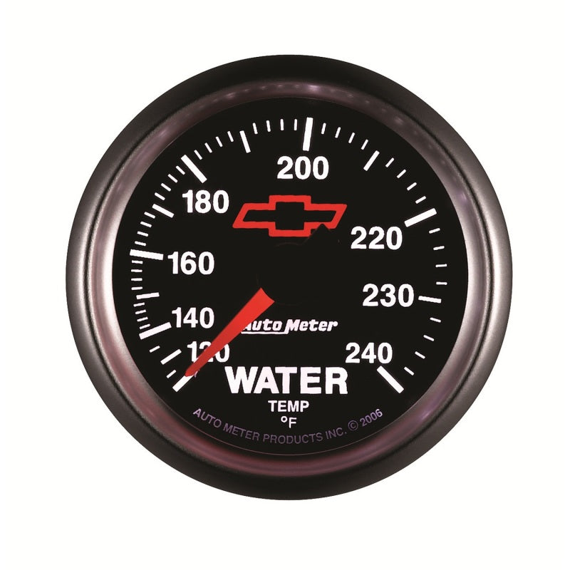 Autometer Sport-Comp II 2-1/16in 120-240 Deg Mechanical Water Temp Gauge - Bowtie Black 3632-00406