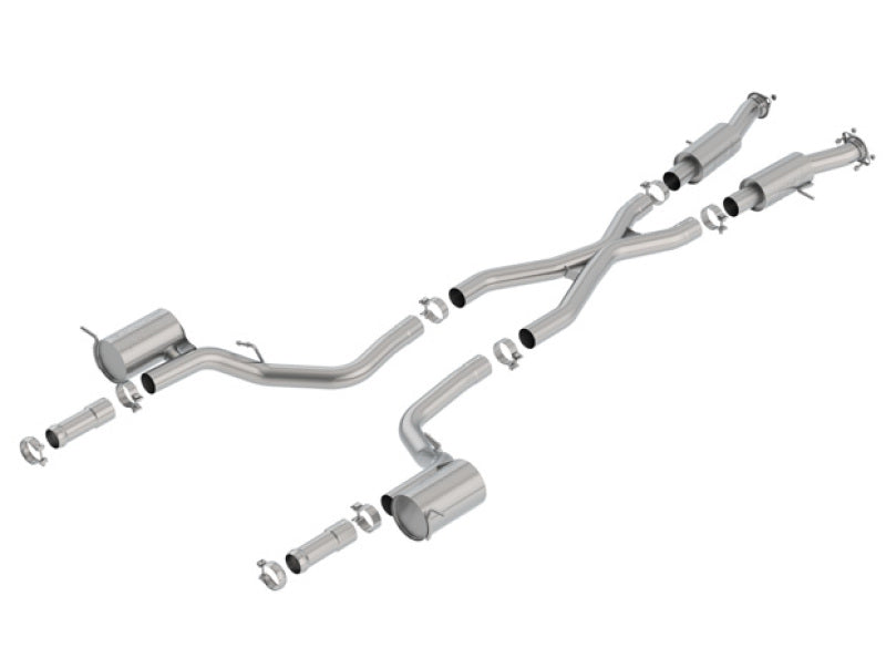 2018-2021 Jeep Grand Cherokee Trackhawk Cat-Back Exhaust System S-Type Part # 140755 - eliteracefab.com