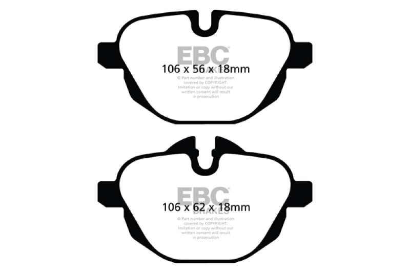 EBC GreenStuff Rear Brake Pads - DP22047 EBC