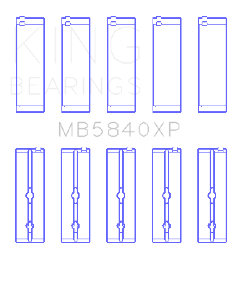 King Chrysler 300 SRT8 (+0.25) Main Bearing Set