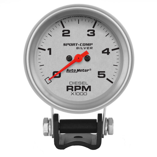 Autometer Ultra-Lite 2-5/8in Pedestal Diesel Tachometer 0-5000 RPM 3788