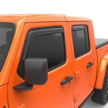 Load image into Gallery viewer, EGR 2018 Jeep Wrangler JL SlimLine In-Channel WindowVisors Set of 4 - Matte Black