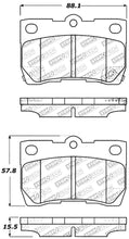 Load image into Gallery viewer, StopTech Performance 06 Lexus GS300/430 / 07-08 GS350 / 06-08 IS250/350 Rear Brake Pads - eliteracefab.com