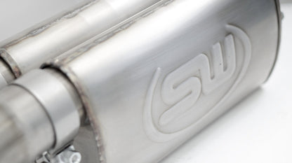 Stainless Works 2010-14 Ford Raptor Exhaust X-Pipe Turbo Resonator Front Passenger Rear Tire Exit Stainless Works