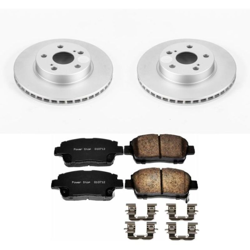 Power Stop 04-09 Toyota Prius Front Z17 Evolution Geomet Coated Brake Kit - eliteracefab.com