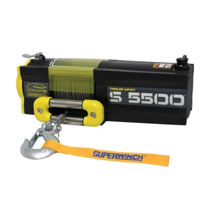 Superwinch 5500 LBS 12 VDC 7/32in x 60ft Steel Rope S5500 Winch - eliteracefab.com