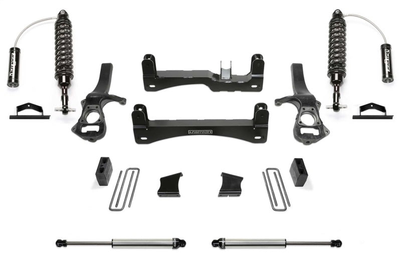 Fabtech 2019 GM C1500 P/U 6in Perf Sys w/Dl 2.5 Resi & 2.25 - eliteracefab.com