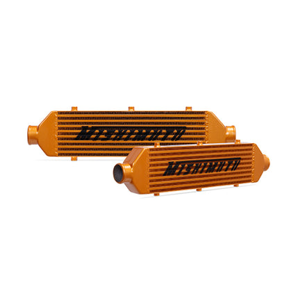 Mishimoto Universal Gold Z Line Intercooler Overall Size: 28x8x3 Core Size: 21x6x2.5 Inlet / Outlet - eliteracefab.com