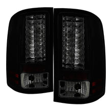 Load image into Gallery viewer, Spyder GMC Sierra 07-13 (Not 3500 Dually 4 Rear Wheels)LED Tail Lights Blk Smke ALT-YD-GS07-LED-BSM - eliteracefab.com