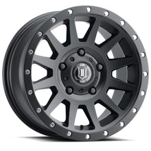 Load image into Gallery viewer, ICON Compression 17x8.5 5x150 25mm Offset 5.75in BS 110.1mm Bore Satin Black Wheel - eliteracefab.com