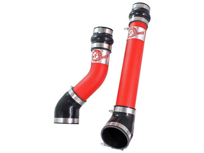 aFe Bladerunner Intercooler Tubes Hot & Cold Side 3.5in 94-02 Dodge Diesel Trucks L6-5.9L (td) - Red - eliteracefab.com