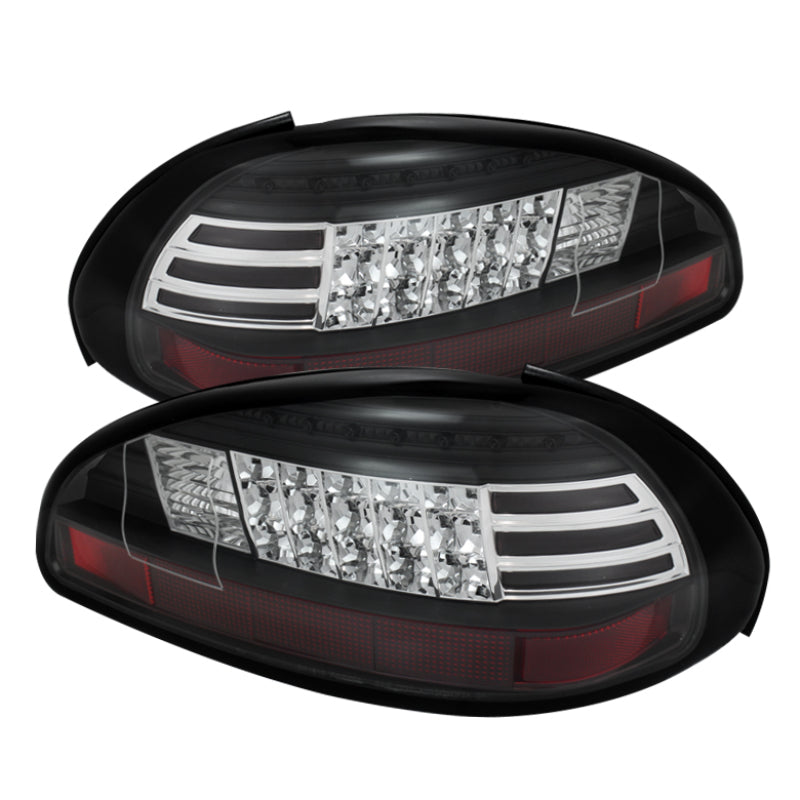 Spyder Pontiac Grand Prix 97-03 LED Tail Lights Black ALT-YD-PGP97-LED-BK - eliteracefab.com