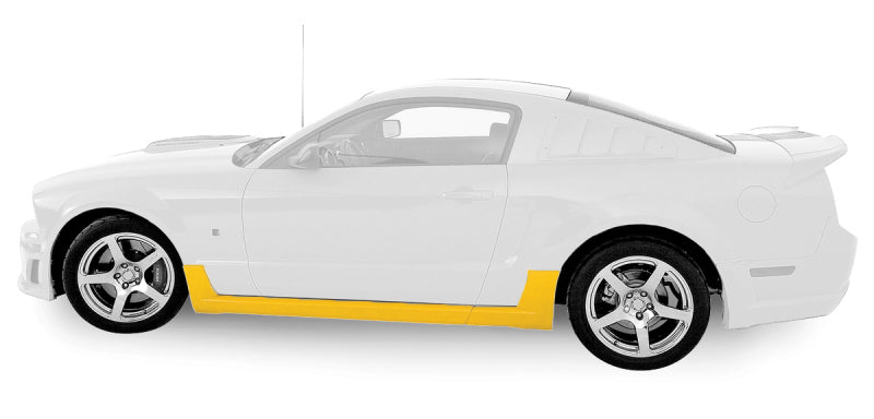 ROUSH 2005-2009 Ford Mustang 4.0L/4.6L Unpainted Side Skirt Kit - eliteracefab.com