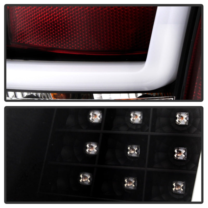 Spyder Chrysler 300C 05-07 V2 Light Bar LED Tail Lights - Black ALT-YD-C305V2-LED-BK - eliteracefab.com