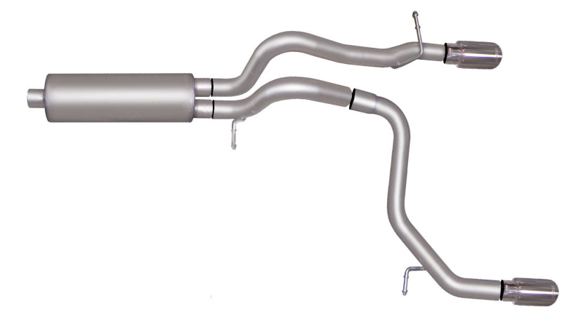 Gibson 08-10 Hummer H3 Alpha 5.3L 2.5in Cat-Back Dual Split Exhaust - Stainless Gibson