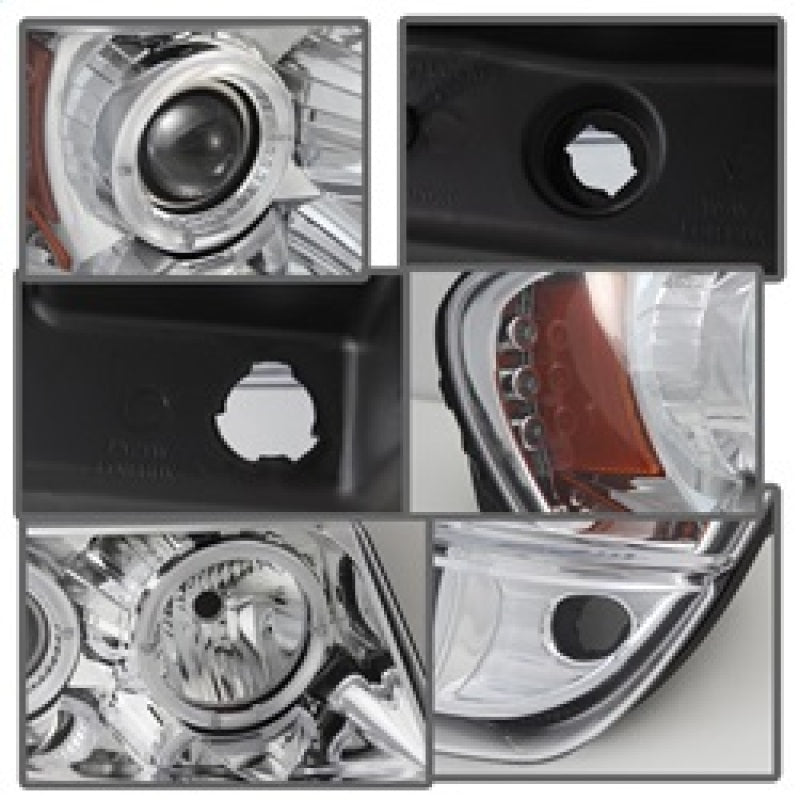 Spyder Jeep Grand Cherokee 99-04 Projector Headlights LED Halo LED Chrm - PRO-YD-JGC99-HL-C - eliteracefab.com