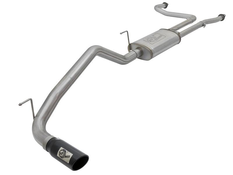 aFe MACHForce XP 2.5in Cat-Back Exhaust System w/ Black Tip Nissan Frontier 17-19 V8-5.6L - eliteracefab.com