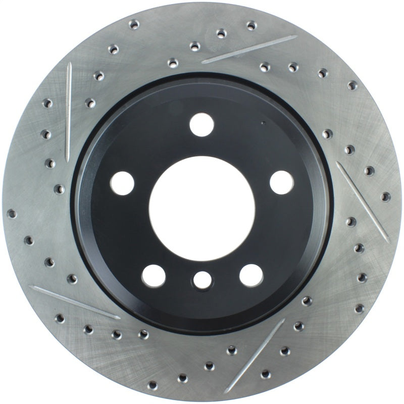 STOPTECH 12-16 BMW 335I SLOTTED & DRILLED REAR RIGHT ROTOR, 127.34141R - eliteracefab.com