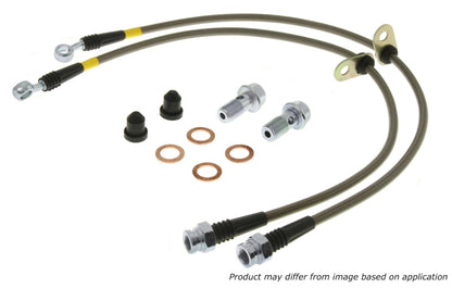 StopTech 03-07 350z/G35 Stainless Steel Front Brake Lines - eliteracefab.com