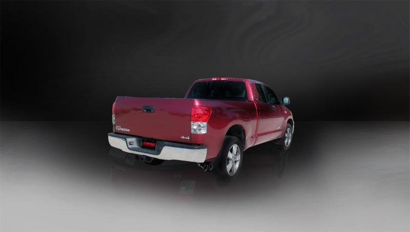Corsa 09-10 Toyota Tundra 5.7L V8 3in Cat-Back Single Side w Twin 4in Black Pro-Series Tips CORSA Performance