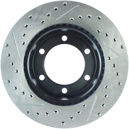 StopTech 95-03 Toyota Tacoma (6 Lug) / 96-00 4Runner Front Left Slotted & Drilled Rotor Stoptech