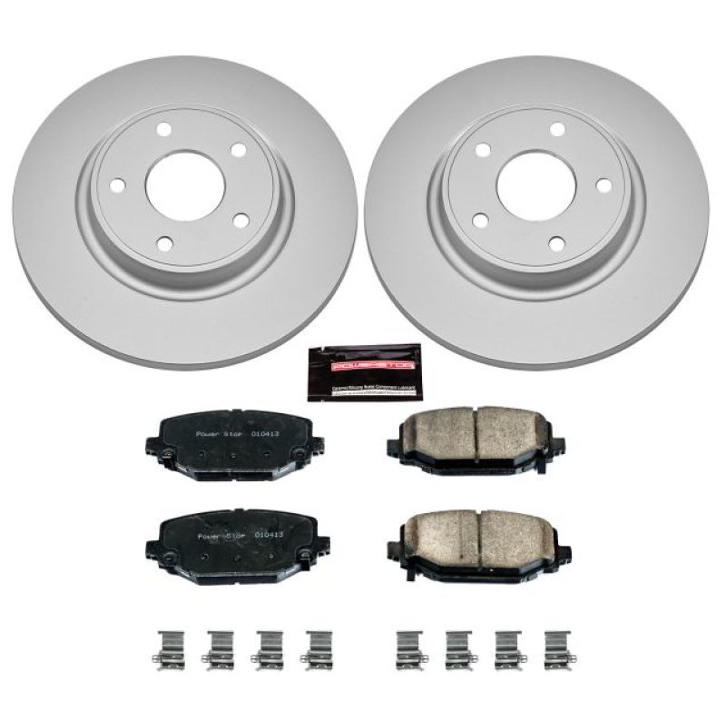 Power Stop 12-16 Chrysler Town & Country Rear Z17 Evolution Geomet Coated Brake Kit - eliteracefab.com