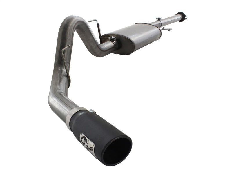 aFe MACHForce XP Exhausts Cat-Back SS 409 EXH  Wrinkle Black CB Ford F-150 11-12 V6-3.5L (tt) aFe