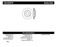 Load image into Gallery viewer, STOPTECH 90-01 INTEGRA (EXC TYPE R) / 90-05 HONDA CIVIC CROSS DRILLED RIGHT FRONT ROTOR, 128.40021R - eliteracefab.com