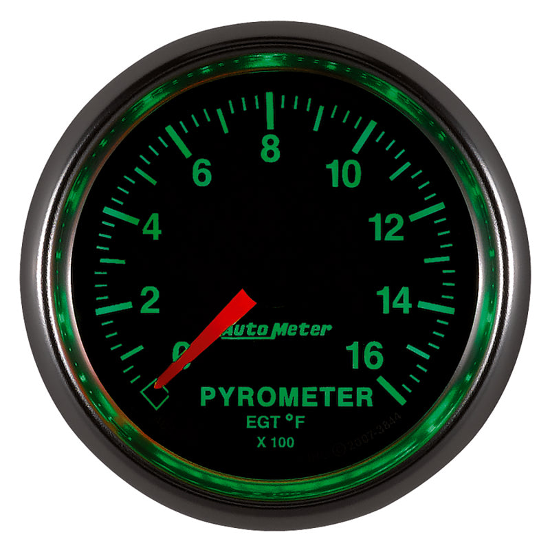Autometer GS 0-1600 degree F Full Sweep Electronic Pyrometer Gauge 3844