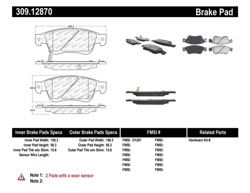 StopTech Performance 07-08 Infiniti G35 2WD Sedan / 08 Infiniti G37 Coupe Front Brake Pads - eliteracefab.com