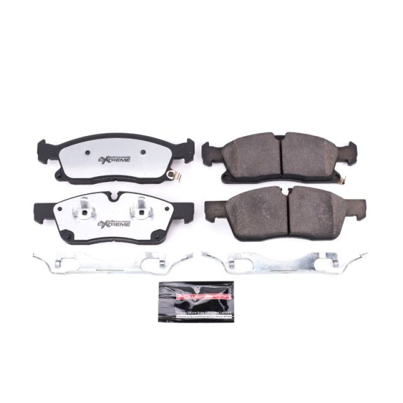 Power Stop 2017 Dodge Durango Front Z36 Truck & Tow Brake Pads w/Hardware - eliteracefab.com