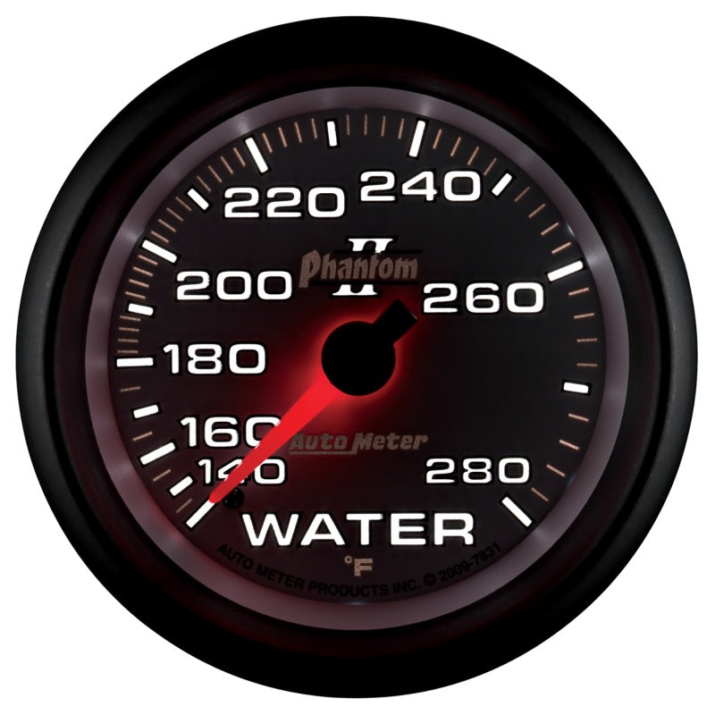 Autometer Phantom II 2-5/8in 140-280 Degree F Mechanical Water Gauge 7831