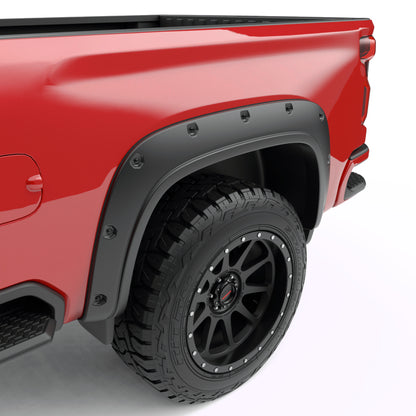 EGR 20-23 Chevrolet Silverado 2500Hd Traditional BoltOn Look Fender Flares w/Black-Out Bolt Kit Set