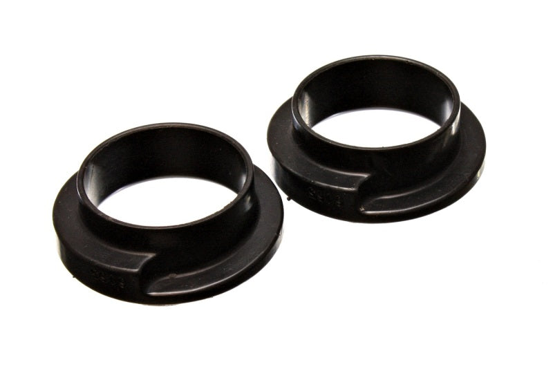 Energy Suspension Universal 2-3/16in ID 3in OD 1in H Black Coil Spring Isolators (2 per set) - eliteracefab.com