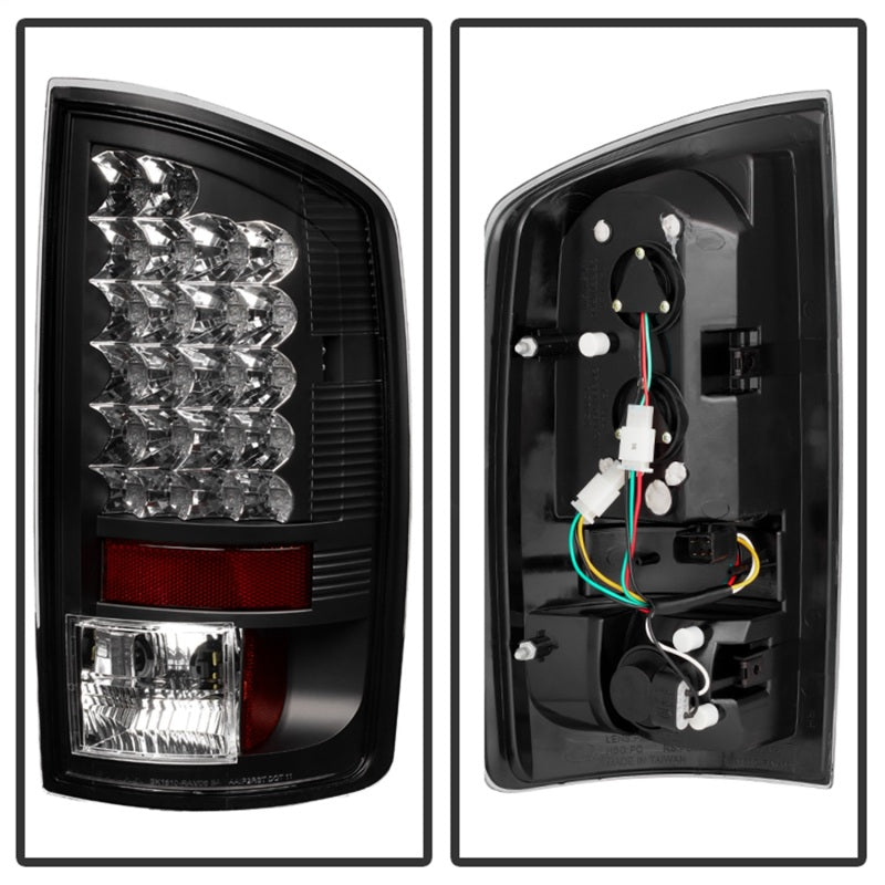 Spyder Dodge Ram 02-06 1500/Ram 2500/3500 03-06 LED Tail Light Black ALT-YD-DRAM02-LED-BK - eliteracefab.com
