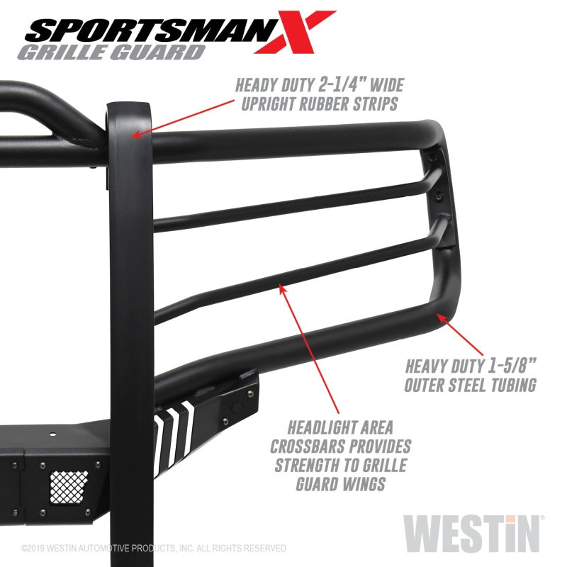 Westin 19-21 Ram 1500 Sportsman X Grille Guard - Textured Black (Excluding Classic & Rebel) - eliteracefab.com