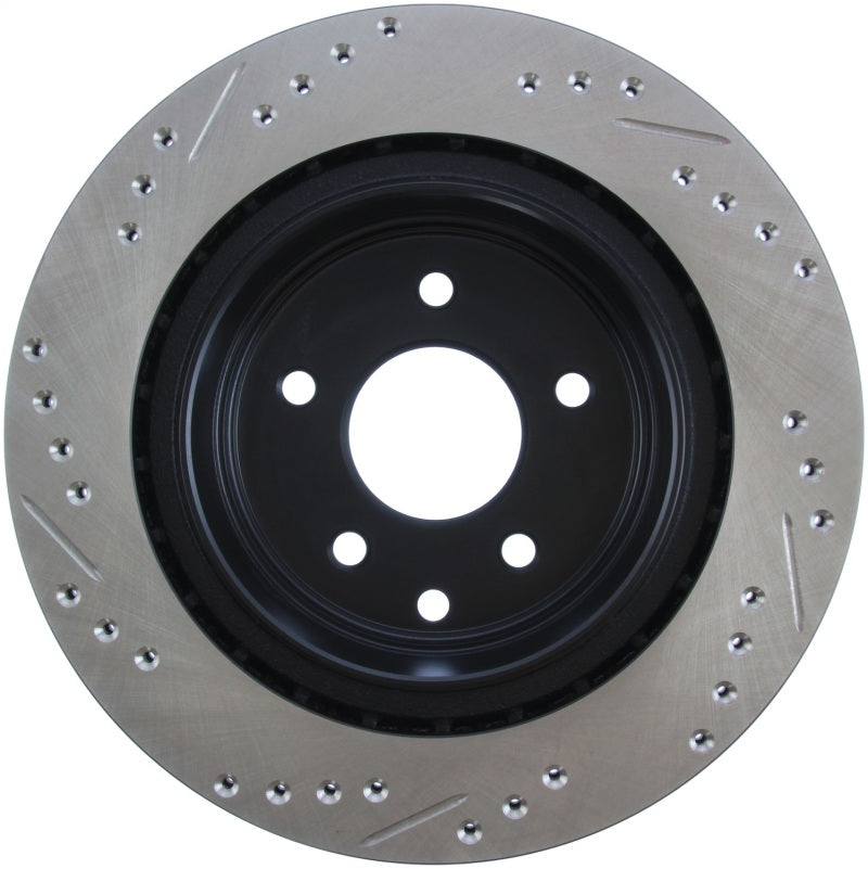 STOPTECH 06-07 350Z / 05-07 G35 / 06-07 G35X SPORTSTOP SLOTTED & DRILLED REAR LEFT ROTOR, 127.42088L - eliteracefab.com