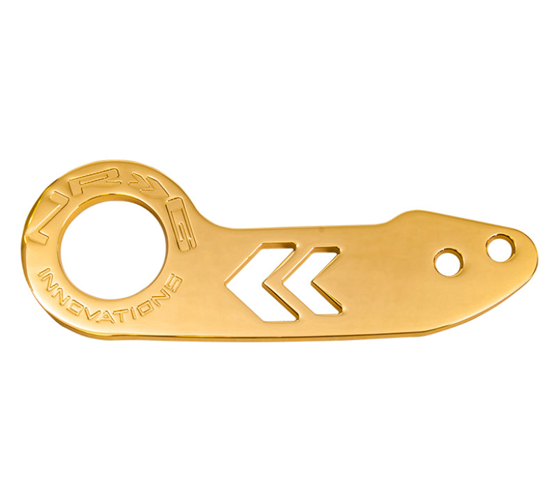 NRG Gold Dip Rear Tow Hook Universal - eliteracefab.com