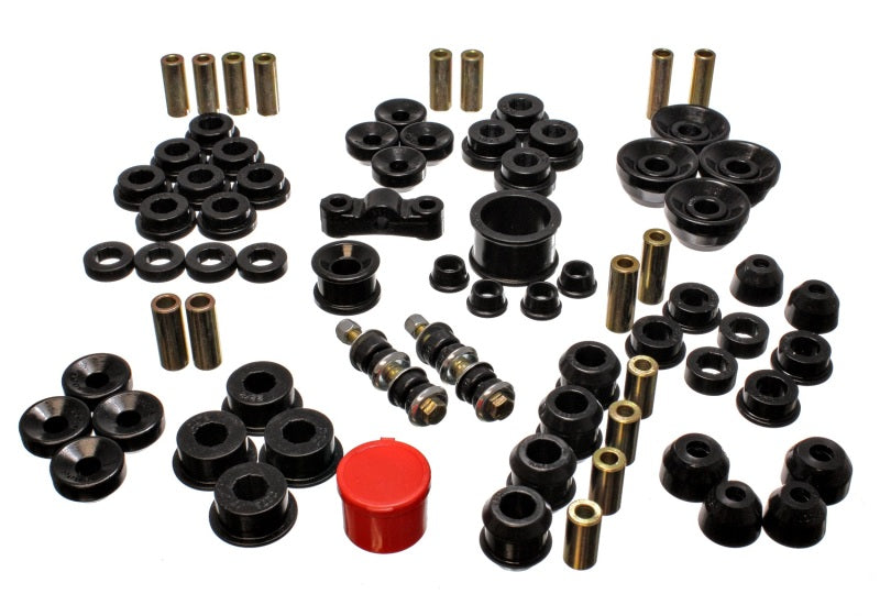 Energy Suspension 90-93 Acura Integra Black Hyper-Flex Master Bushing Set - eliteracefab.com