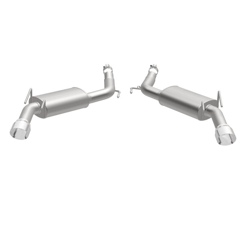 MagnaFlow Street Series Axle Back 14-15 Chevy Camaro 6.2L V8 SS Polished Dual Split Rear Exit Magnaflow