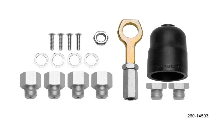 Wilwood Hardware Kit Tandem Master Cylinder - 7/8in & 15/16in Bore Mustang Wilwood