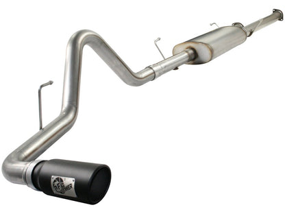 aFe MACHForce XP Exhausts Cat-Back SS-409 EXH CB Toyota Tundra 10-11 V8-5.7L 145.7 WB (blk tip) - eliteracefab.com