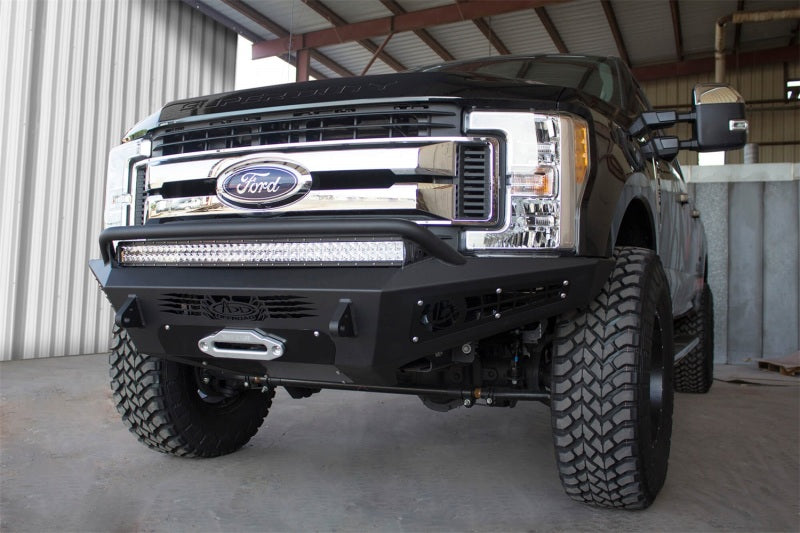 Addictive Desert Designs 17-18 Ford F-250 HoneyBadger Front Bumper w/ Winch Mount Addictive Desert Designs