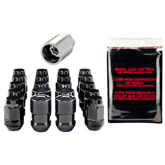 McGard 1/2-20 Black 5 Lug Install Kit Cone Seat - 16 Lugs - 84551